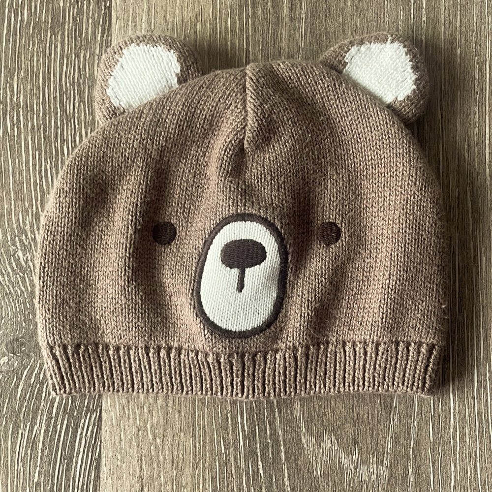 Gymboree Crocheted Baby Bear Beanie